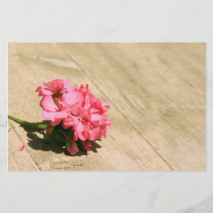 Roze Bloem Briefpapier