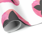 Roze bloem cadeaupapier (Rol Hoek)