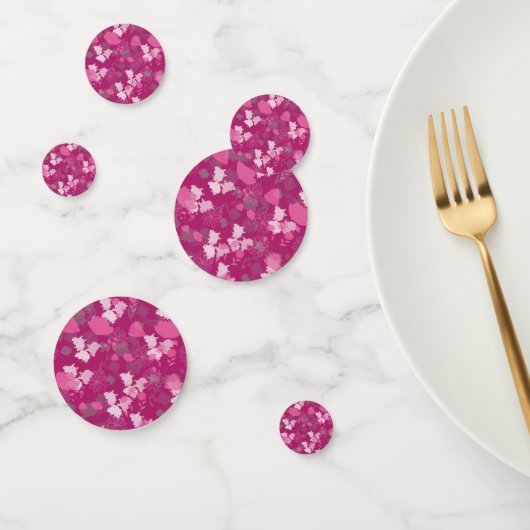roze bloem confetti (Groep)