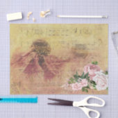 Roze Bloem Decoupage Ephemera Tissuepapier (Craft)