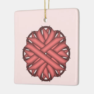 Roze bloem door Kenneth Yoncich Keramisch Ornament