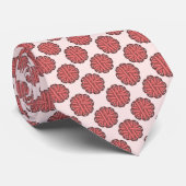 Roze bloem door Kenneth Yoncich Stropdas (Opgerold)