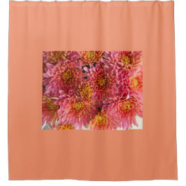 roze bloem douche gordijn