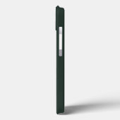 Roze bloem en bladeren op donkergroen Case-Mate iPhone case (Achterkant / Links)