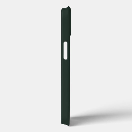 Roze bloem en bladeren op donkergroen Case-Mate iPhone case (Achterkant / Rechts)
