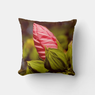 Roze bloem Floral tuinval decoratieve kussen