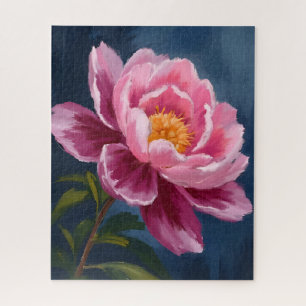 Roze Bloem Florale Aquarel Schildering Legpuzzel