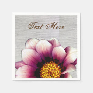 Roze Bloem Foto Aangepaste Papier Servetten