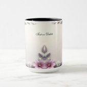 Roze bloem frame mok (Midden)