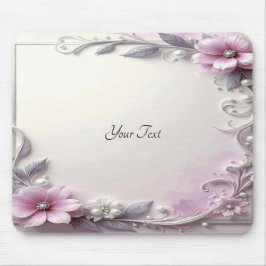 Roze bloem frame muismat