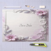 Roze bloem frame tissuepapier (Craft)