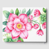 Roze Bloem Gastboek Gastenboek (Achterkant)