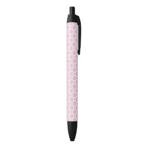 Roze Bloem gecontroleerd patroon Zwarte Inkt Pen