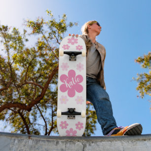 Roze Bloem Glam- Skateboard