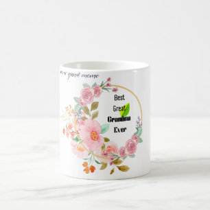 Roze Bloem Goud Beste Overgrootmoeder Ooit Co Koffiemok