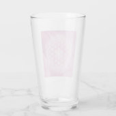roze, bloem, heilige geometrisch, mandala, bevrore glas (Achterkant)
