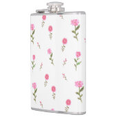 roze bloem heupfles (Links)