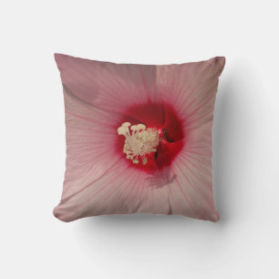 Roze Bloem Hibiscus Foto Gooi Kussen