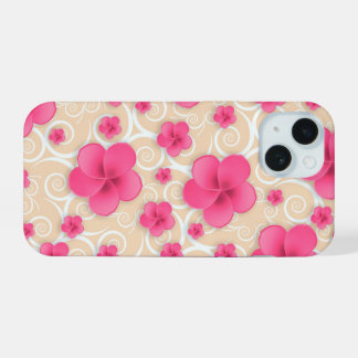 Roze Bloem Hoesje voor Telefoon iPhone 15 Hoesje