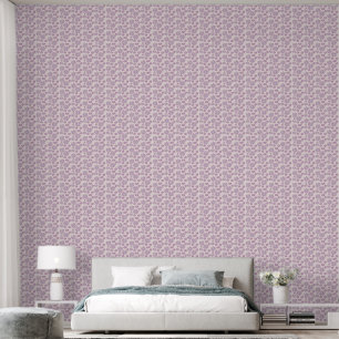 Roze Bloem Hoofd Accent Behang