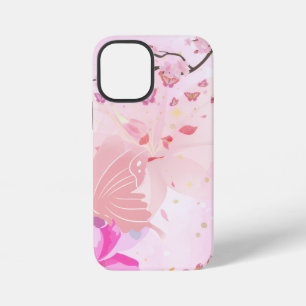 roze bloem iPhone 12 mini hoesje
