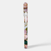 Roze Bloem iPhone Hoesje Gebrandschilderd Glas Pas (Achterkant / Links)