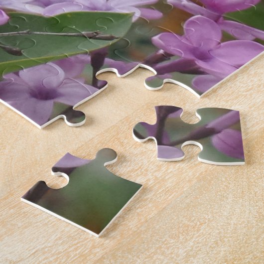 Roze bloem Jigzaag Puzzle Legpuzzel (Zijkant)