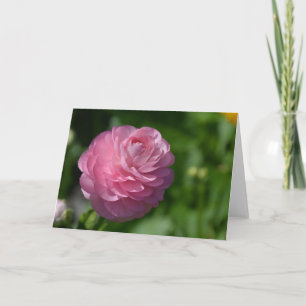 Roze bloem kaart