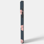 Roze Bloem Kat | Mopshond gezicht kat | bloem kat  Case-Mate iPhone Case (Achterkant / Links)