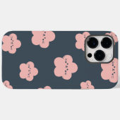 Roze Bloem Kat | Mopshond gezicht kat | bloem kat  Case-Mate iPhone Case (Achterkant (horizontaal))