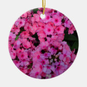 Roze bloem keramisch ornament (Voorkant)