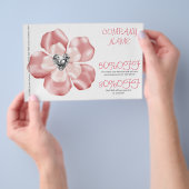 roze bloem kinderdagverblijf kunst dansleraar kind flyer (Hand)