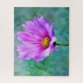 Roze Bloem Kunst Grote Puzzel (Verticaal)