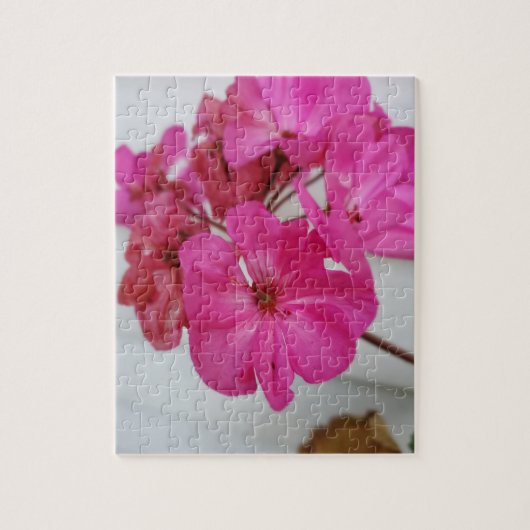 Roze bloem legpuzzel (Verticaal)