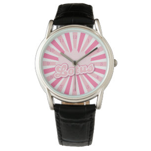 Roze bloem Lotus Horloge