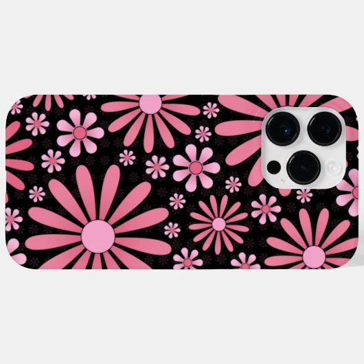 Roze Bloem Macht Telefoongeval Case-Mate iPhone Case (Achterkant (horizontaal))