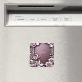 Roze bloem magneet (Insitu (Vaatwasser))