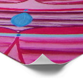 Roze bloem Mandala Poster (Hoek)