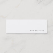 Roze bloem mini visitekaartje (Achterkant)