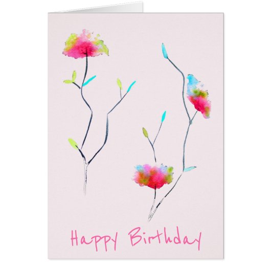 Roze bloem moderne, eenvoudige Japanse kunst (Voorkant)