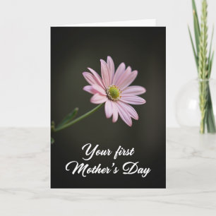 Roze bloem Moederdag wenskaart Kaart