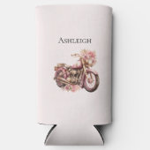 Roze bloem motorfiets (Voorkant)