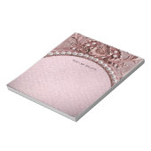 Roze Bloem Notitieblok (Gedraaid)