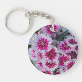 Roze Bloem Sleutelhanger (Voorkant)