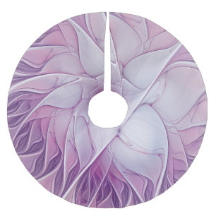 Roze Bloem Ster Moderne Abstracte Fractale Kunst Kerstboom Rok
