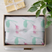 Roze Bloem Tissuepapier (Geschenk)