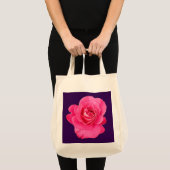 Roze bloem tote bag (Voorkant (product))