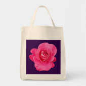 Roze bloem tote bag (Voorkant)