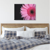 Roze Bloem Verpakt Canvas Afdruk (Insitu (Slaapkamer))