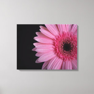 Roze Bloem Verpakt Canvas Afdruk